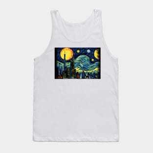 Dallas Texas Skyline Rhapsody Skyline Tank Top